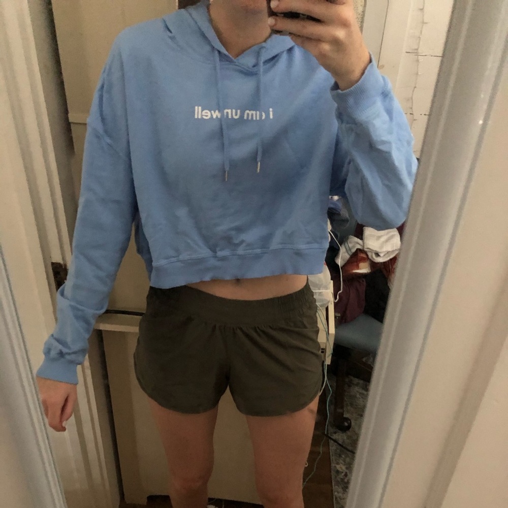 call her daddy cropped hoodie